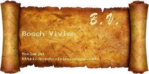 Bosch Vivien névjegykártya