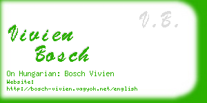 vivien bosch business card